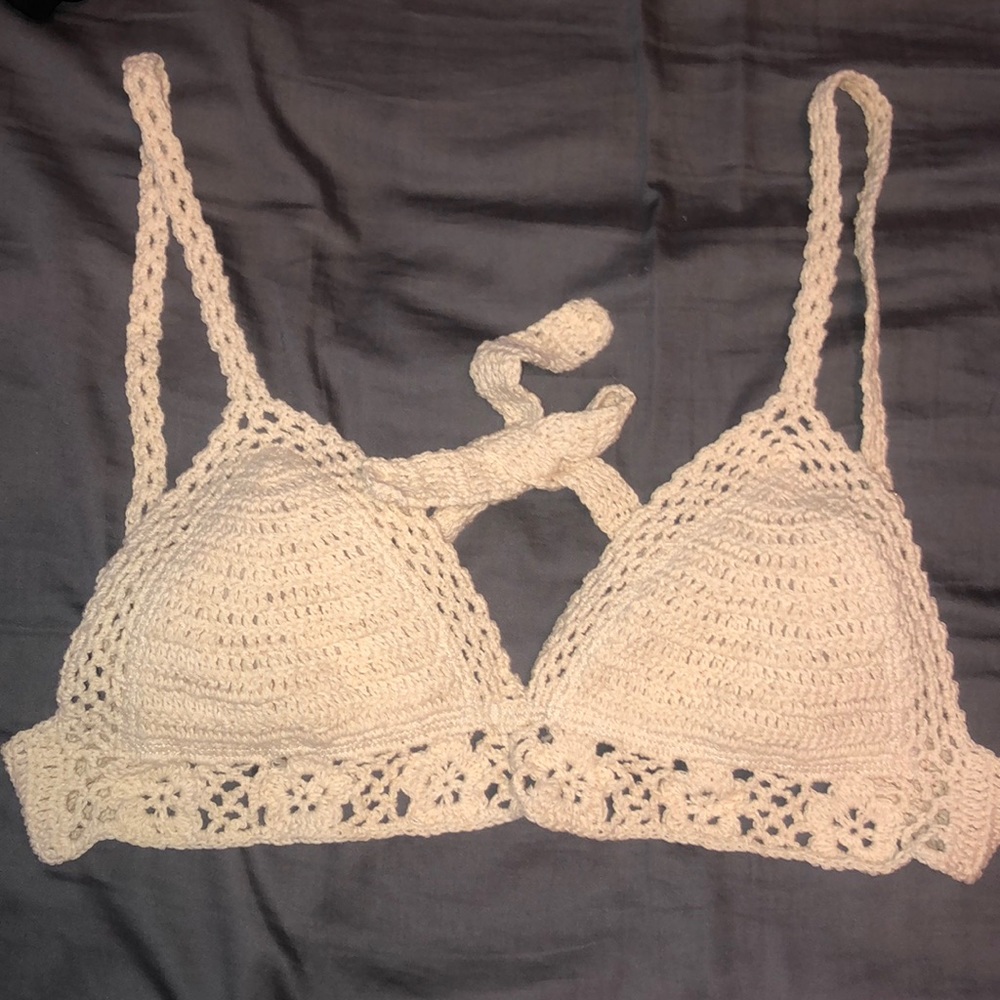 Kendall & Kylie Crochet Swim Top